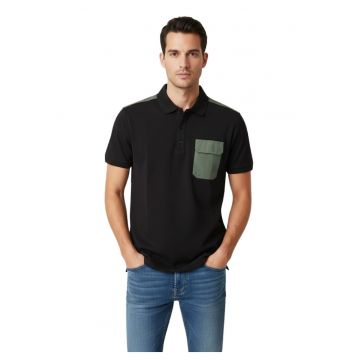 Tricou polo cu buzunar pe piept Harley -