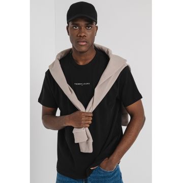Tricou relaxed fit din bumbac - Negru