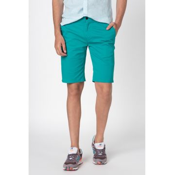 Bermude chino cu buzunare oblice Essential - Verde