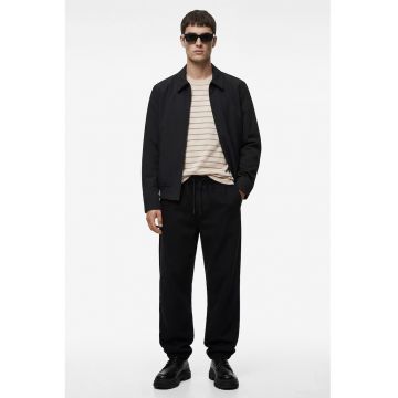 Blugi baggy cu snur - Negru