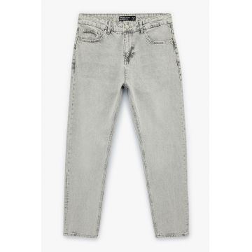 Blugi conici Joe - Gri deschis melange