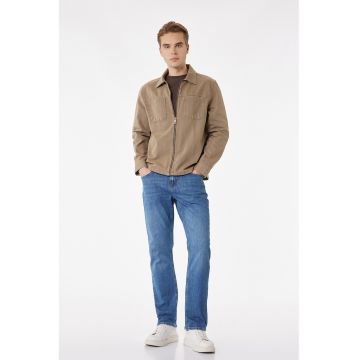 Blugi cu croiala dreapta Mark - Albastru prafuit