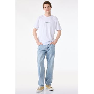 Blugi drepti Vintage - Albastru glaciar