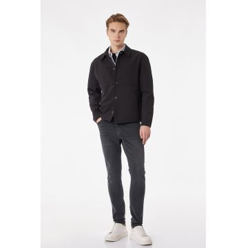 Blugi skinny uni - Gri antracit