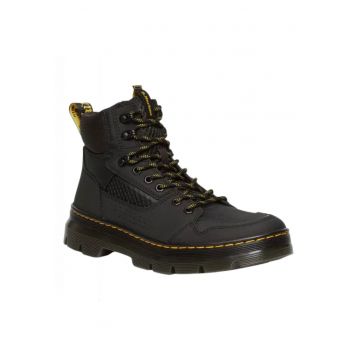 Bocanci din piele cu cusaturi contrastante -