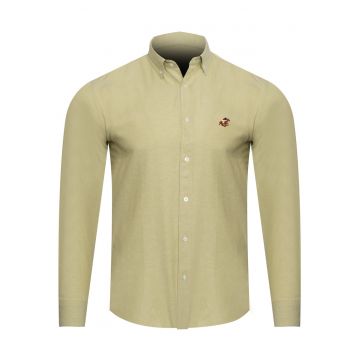 Camasa din amestec de bumbac cu guler ascutit