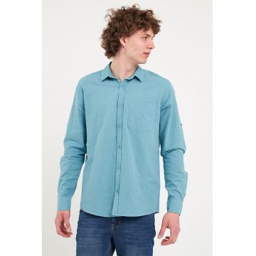 Camasa din bumbac cu maneci lugi