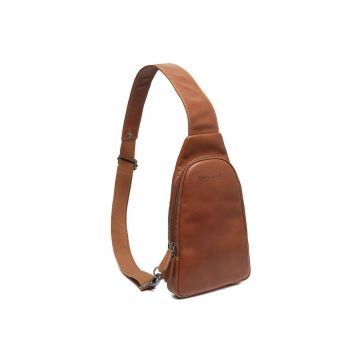 Geanta crossbody barbati piele naturala - 2 litri - Bowey - - Coniac