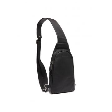 Geanta crossbody barbati piele naturala - 2 litri - Bowey - - Negru