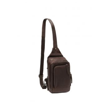 Geanta crossbody din piele naturala Riga - 1.9 L - Maro