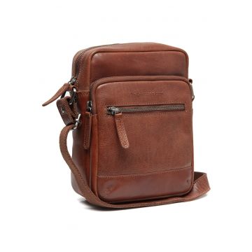 Geanta umar barbati piele naturala - 2.2 litri - Amantea - - Coniac