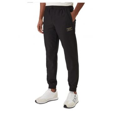 Pantaloni barbati  TRAIN PREMIUM LABEL M PANTS CH KNITTED JACQUARD - Poliester - Negru - Negru