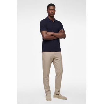 Pantaloni chino conici - Maro nisip