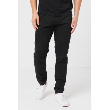 Pantaloni chino slim fit Scanton - Negru