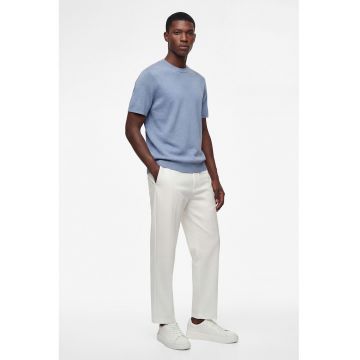 Pantaloni cu talie ajustabila - Alb fildes