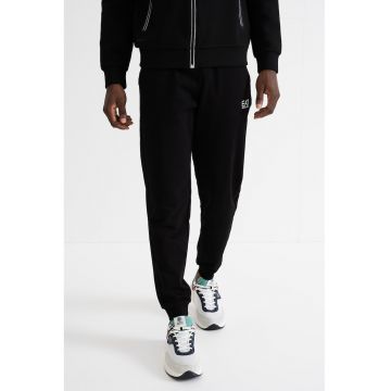 Pantaloni de trening cu talie elastica - Negru