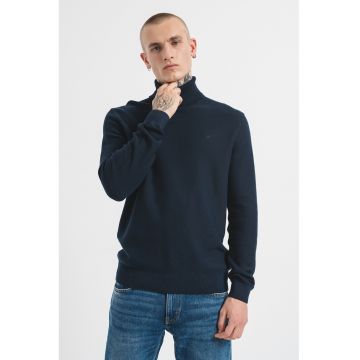 Pulover cu guler inalt Elgin - Bleumarin