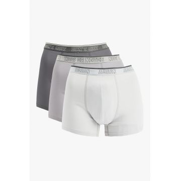 Set de boxeri din amestec de bumbac - 3 perechi - Gri/Gri deschis/Alb murdar