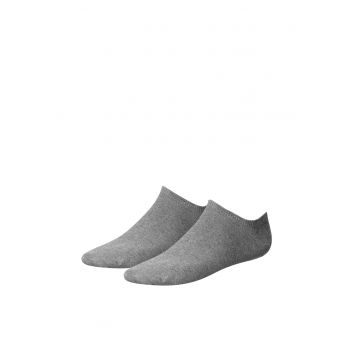 Set de sosete scurte gri melange - 2 perechi