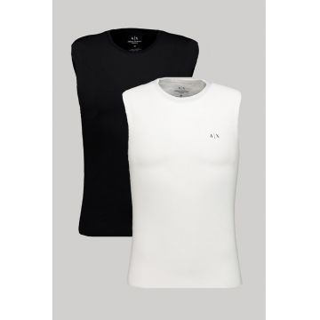 Set de topuri - 2 piese - Alb/Negru