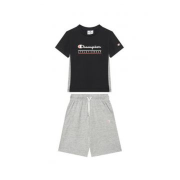 Set tricou pantaloni barbati -  CAMPION-306992 KK001 - 100% bumbac - Negru gri