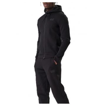 Trening barbati  NATURAL VENTUS M T-SUIT HOODIE FZ CH - Bumbac - Negru - Negru
