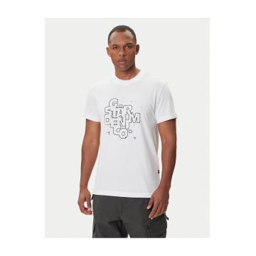 Tricou barbati  alb - bumbac