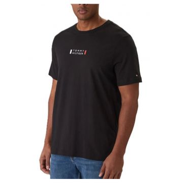 Tricou barbati  BRAND LOVE SMALL CENTER TEE - Bumbac - Negru -