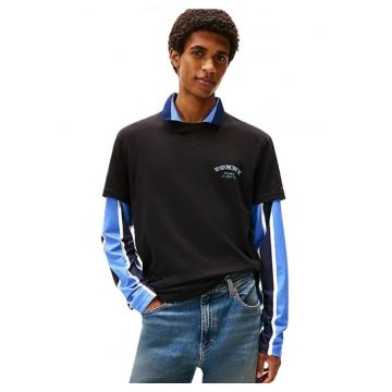 Tricou barbati  TJM REG DOLLAR STACK SS T - Bumbac - Negru - Negru