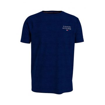 Tricou de casa din bumbac organic - Bleumarin