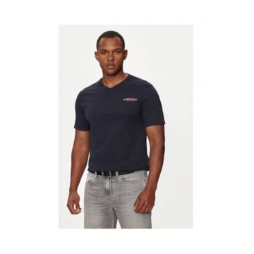 Tricou din bumbac organic cu decolteu in V