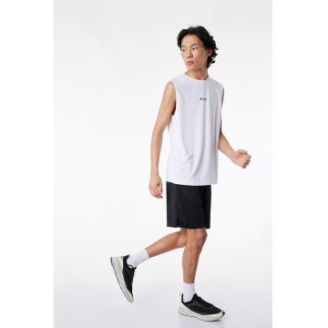 Tricou lejer - fara maneci - Alb