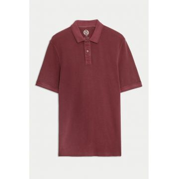 Tricou polo din bumbac - Rosu stins