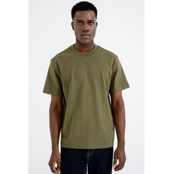 Tricou relaxed fit de bumbac Dapolino - Verde/Kaki inchis
