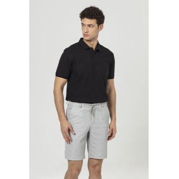 Bermude chino cu talie ajustabila - Gri deschis