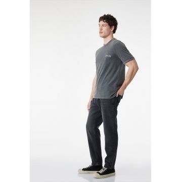 Blugi cu croiala conica Joe - Negru antracit