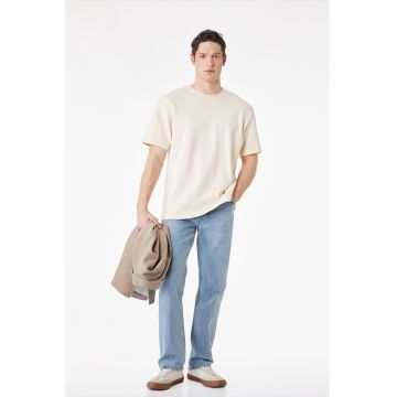 Blugi cu croiala dreapta - Albastru deschis melange