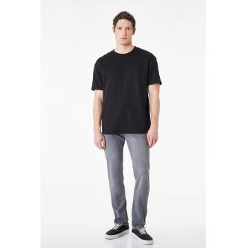 Blugi slim fit Brad - Gri melange