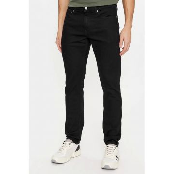 Blugi slim fit cu talie joasa - Negru
