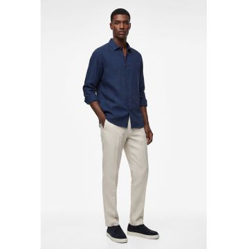 Camasa regular fit din bumbac - Bleumarin