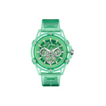Ceas barbatesc  GW0806G6 - Quartz - 50mm - verde - curea silicon