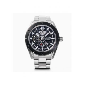 Ceas Barbati -  Contemporary - automat - inox - piele naturala - 41mm