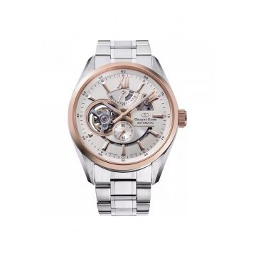 Ceas Barbati -  Contemporary - inox - piele naturala - 43mm