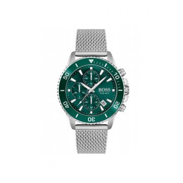 Ceas cronograf  1513905 - mecanism quartz - argintiu - otel