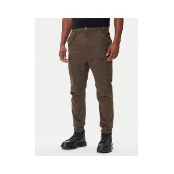 Pantaloni Barbati -  207946941 - Bumbac - Elastan - Verde - Verde