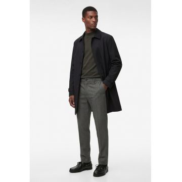 Pantaloni chino cu model cu dungi discrete - Gri