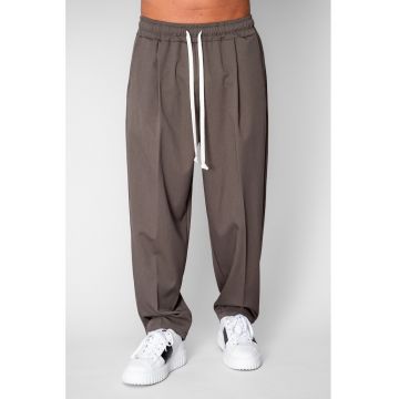 Pantaloni lungi Oversized Taupe 20697 - Bej inchis