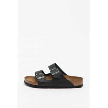 Papuci regular fit din piele Arizona