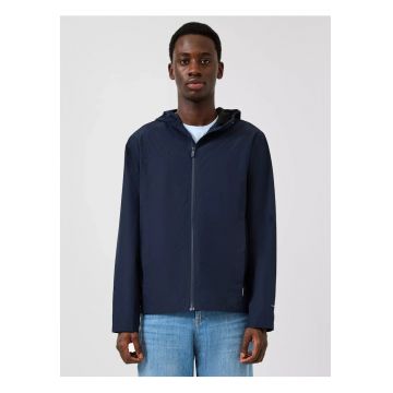 Q/S by s.Oliver - Jacheta barbati - subtire - cu gluga - tesatura ripstop - Bleumarin inchis