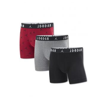 Set 3 Perechi Boxeri  Jordan Flight JM0839-R78 - Barbati - Multicolor